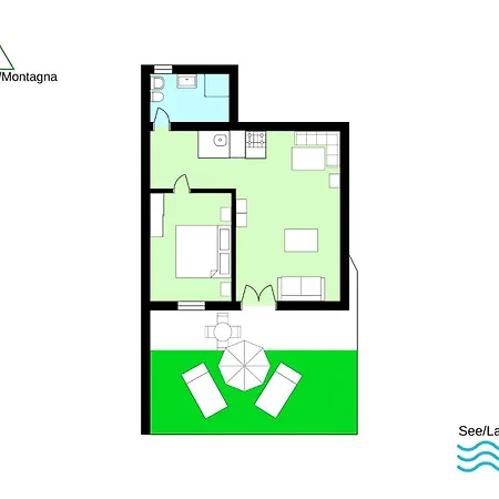 Bellavista B Garten-appartement Mit Pool Appartement Colico