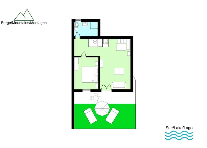 Bellavista B Garten-appartement Mit Pool Apartment Colico